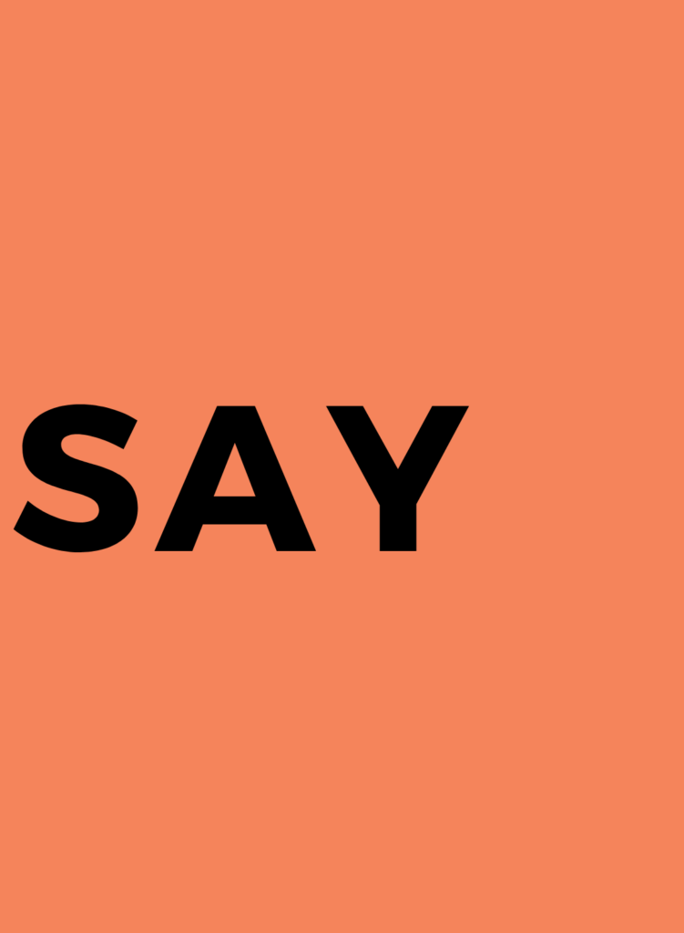 Say